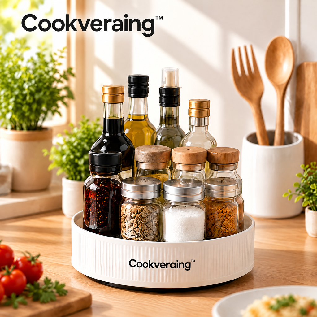 Cookveraing™ Rotating Countertop Organizer