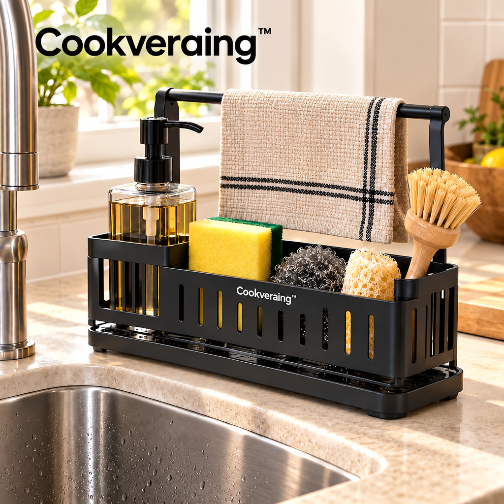 Cookveraing™ Kitchen Sink Organizer