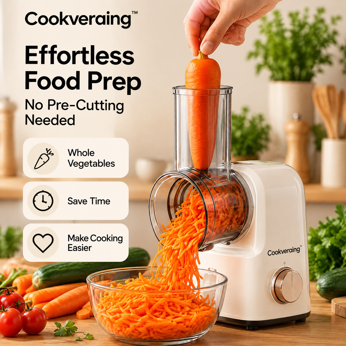 Cookveraing™ Mini Food Processor