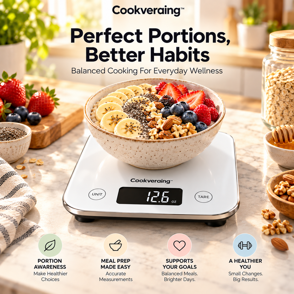 Cookveraing™ Smart Kitchen Scale