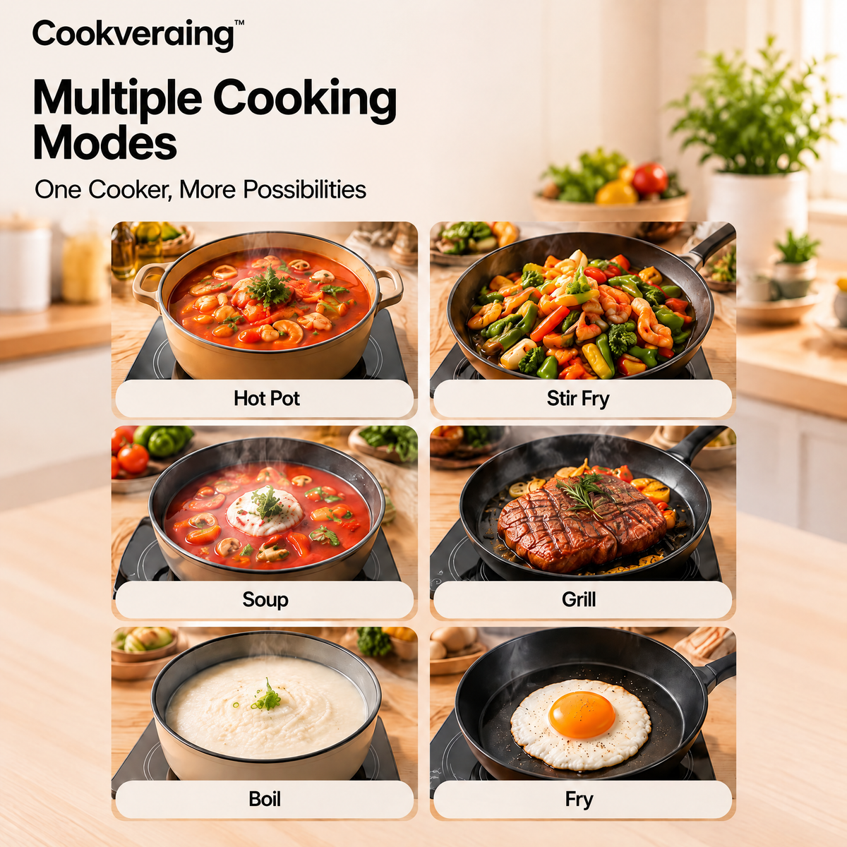 Cookveraing™ Portable Induction Cooker