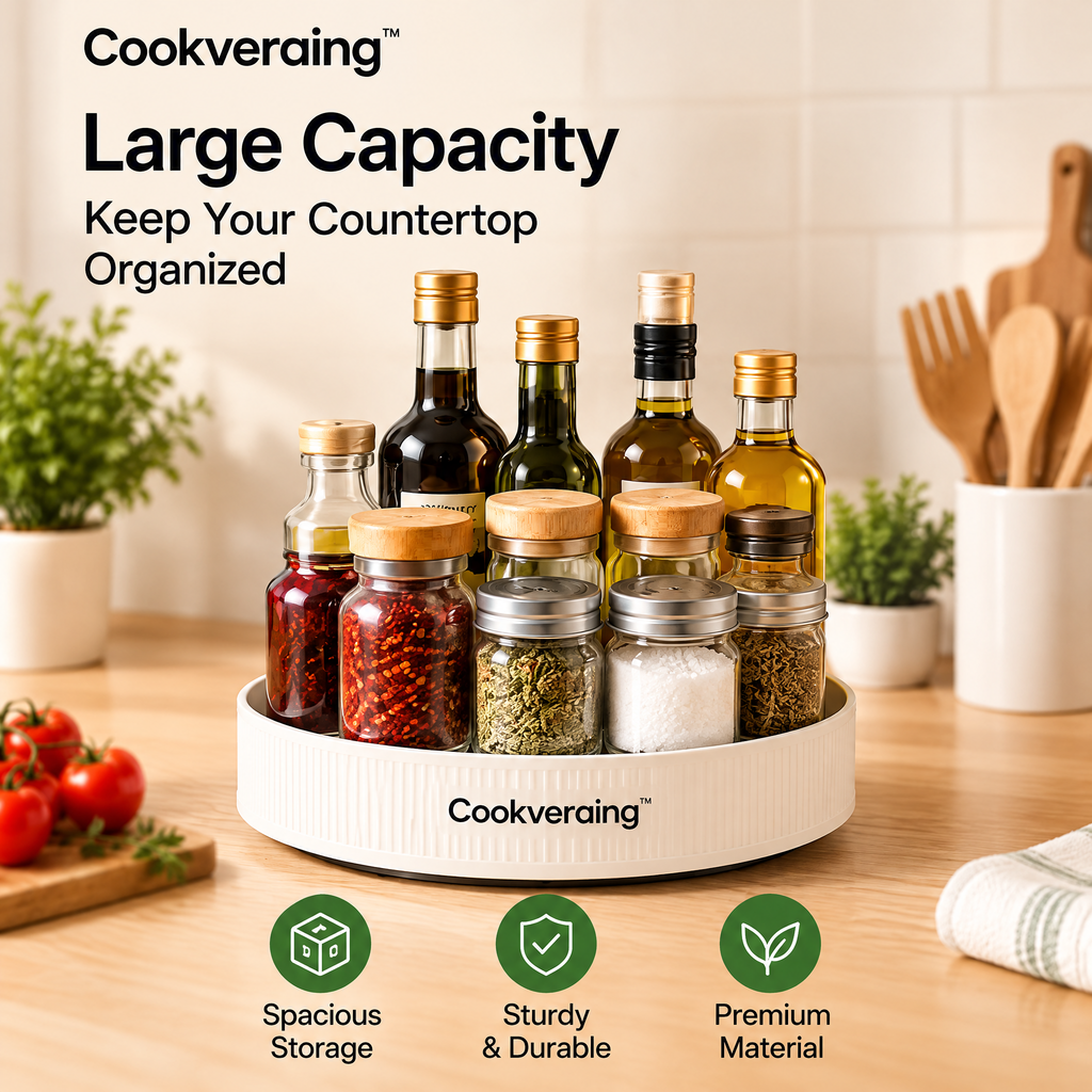 Cookveraing™ Rotating Countertop Organizer