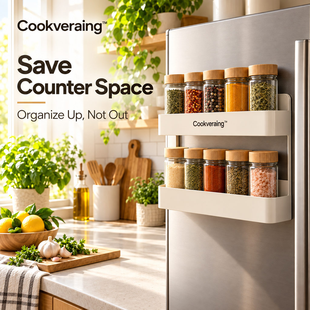 Cookveraing™ Magnetic Spice Rack