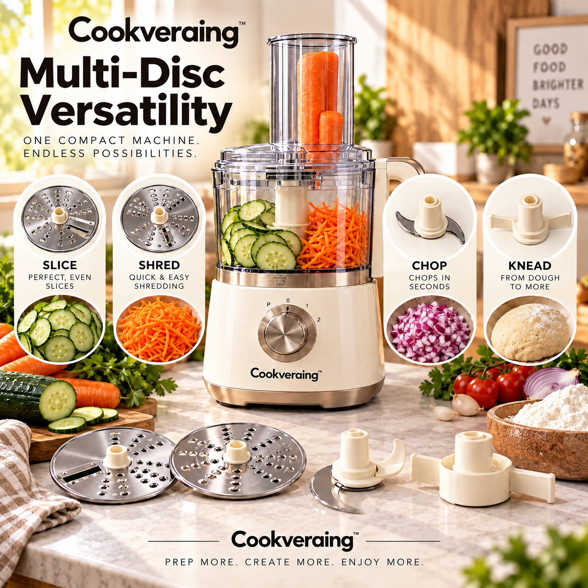 Cookveraing™ Mini Food Processor