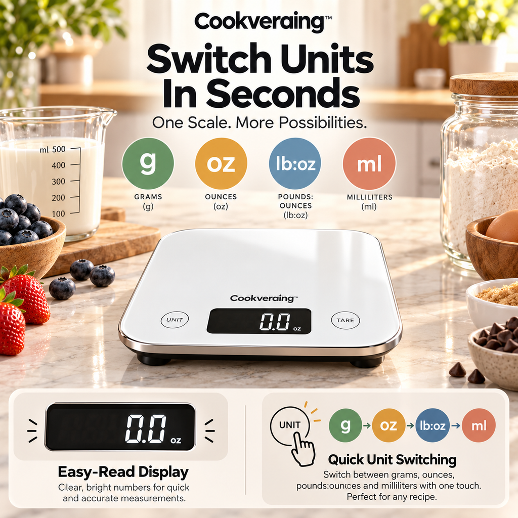 Cookveraing™ Smart Kitchen Scale