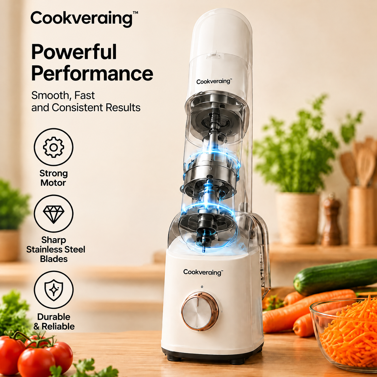 Cookveraing™ Mini Food Processor