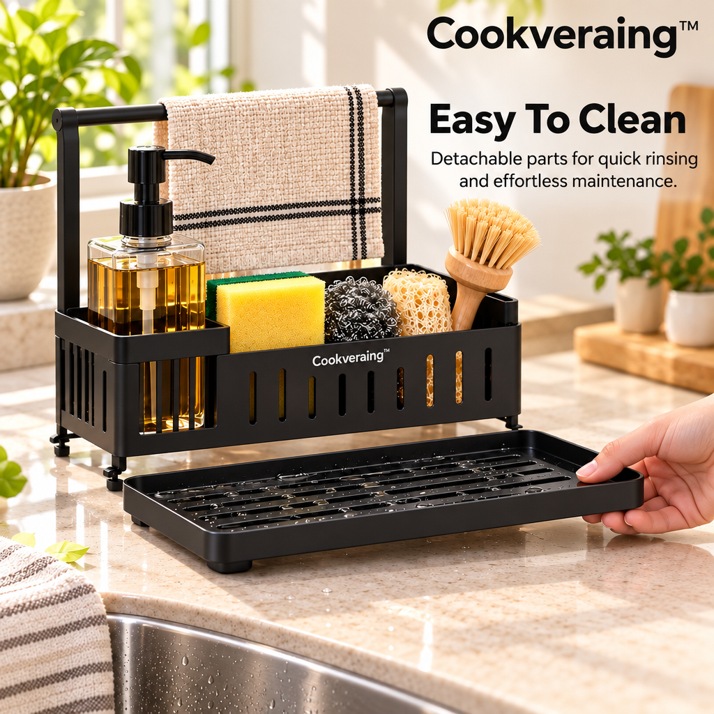 Cookveraing™ Kitchen Sink Organizer