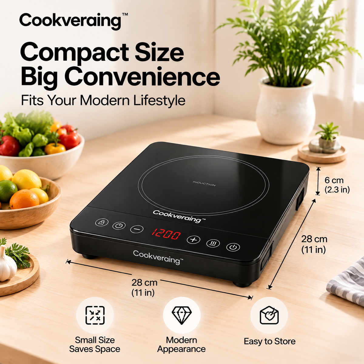 Cookveraing™ Portable Induction Cooker