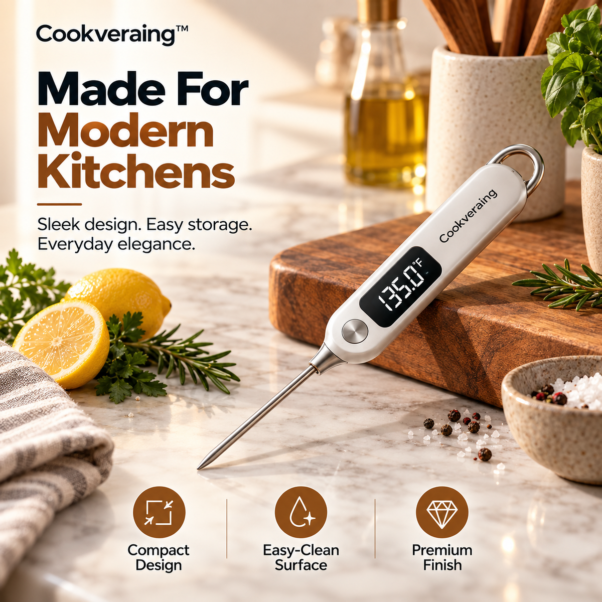 Cookveraing™ Digital Meat Thermometer