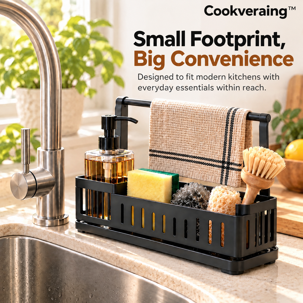 Cookveraing™ Kitchen Sink Organizer
